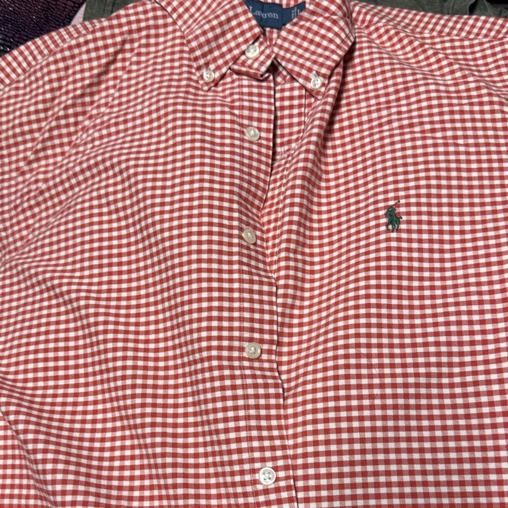 Ralph Lauren Red Gingham Men's Shirt preowned